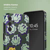 Selencia Vivid Back Cover Samsung Galaxy A15 (5G) - Wavy Smiley Green