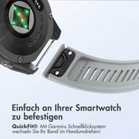 imoshion QuickFit® Silikonarmband Stripe für die Garmin Watch | 22 mm Anschluss - Sand