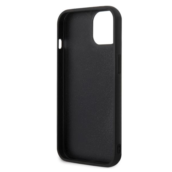 Karl Lagerfeld Karl & Choupette 3D Rubber Hardcase Backcover für das iPhone 15 - Schwarz