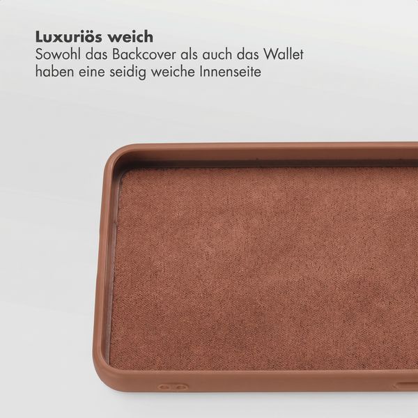 Selencia Olyn Abnehmbare Bookcase mit MagSafe Samsung Galaxy S26 - Braun