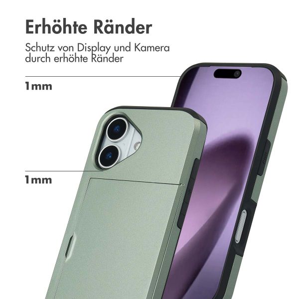 imoshion Backcover mit Kartenfach Apple iPhone 17 - Grün