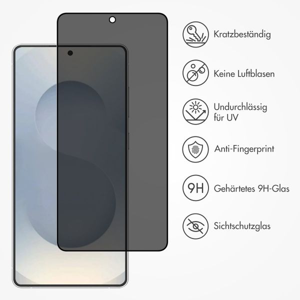 Accezz Privacy Displayschutz aus gehärtetem Glas Samsung Galaxy S25 Edge