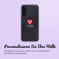 Personalisierte Hülle mit Herz Samsung Galaxy A52(s) (5G/4G) - Transparent