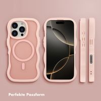 Selencia Wavy Backcover mit MagSafe Apple iPhone 16 Pro - Soft Pink