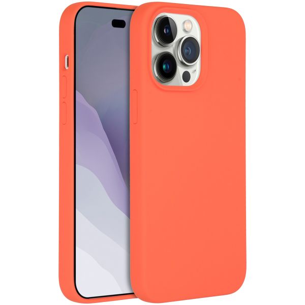 Accezz Liquid Silikoncase mit MagSafe für das iPhone 14 Pro Max - Nektarine