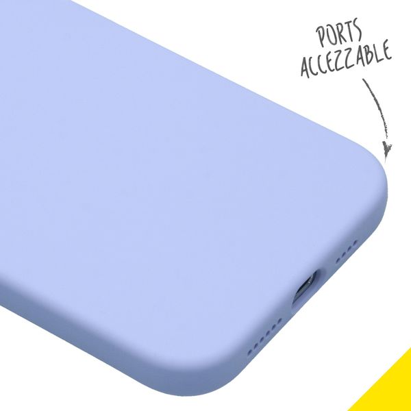 Accezz Liquid Silikoncase für das iPhone 12 Pro Max - Lila