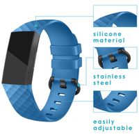 imoshion Silikonband für die Fitbit Charge 3 / 4 - Blau