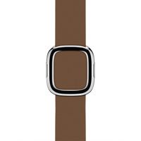 Apple Leather Band Modern Buckle für das  Apple Watch Series 1 t/m 9 / SE (38/40/41 mm) | Series 10 / 11 (42 mm) - Größe M - Braun