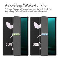 imoshion Design Trifold Klaphülle Samsung Galaxy Tab S10 Plus / Tab S9 FE Plus / Tab S9 Plus - Don't touch