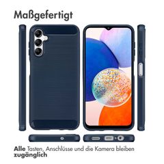 imoshion Brushed Back Cover Samsung Galaxy A14 (5G/4G) - Dunkelblau