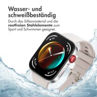 imoshion Silikonband für das  Huawei Watch Fit 4 / 4 Pro - Ivory White