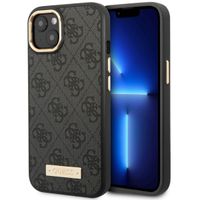 Guess 4G Logo Monogramm MagSafe Back Cover für das Apple iPhone 14 - Schwarz