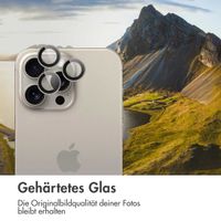 imoshion 2er-Pack Objektivschutz für Kamera für das Apple iPhone 15 Pro / 15 Pro Max - Natural Titanium