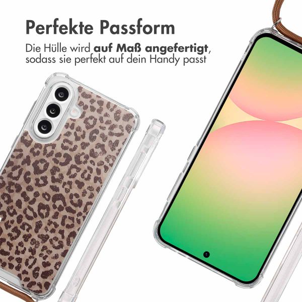 imoshion Design Hülle mit Band Samsung Galaxy A56 - Leopard Mood