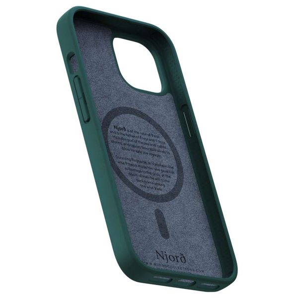 Njorð Collections Salmon Leather MagSafe Case für das iPhone 15 - Green