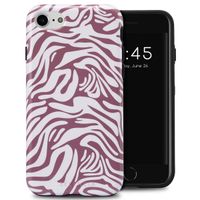 Selencia Vivid Tough Back Cover für das iPhone SE (2022 / 2020) / 8 / 7 / 6(s) - Trippy Swirl Dark Rose