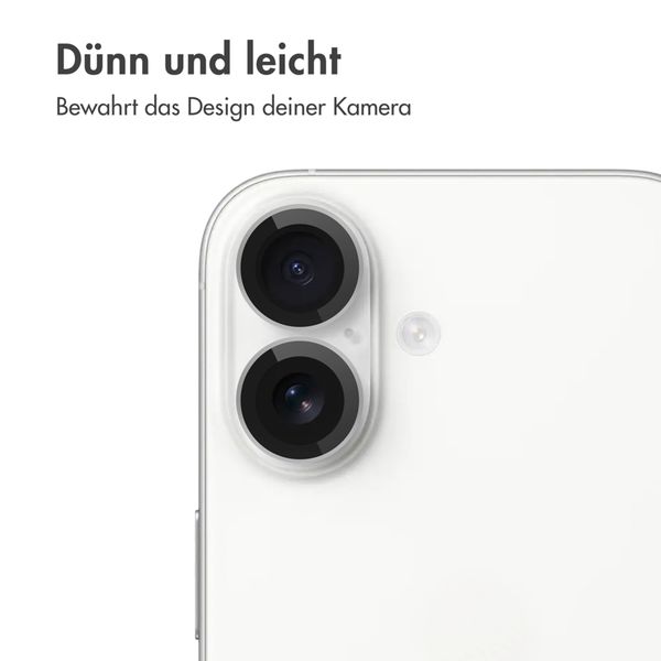 imoshion 2er-Pack Objektivschutz für Kamera für das Apple iPhone 17 / 16 / 16 Plus - Weiß
