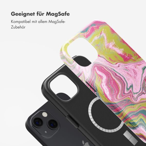 Selencia Vivid Rückabdeckung mit MagSafe Apple iPhone 13 - Marble Pink