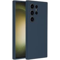 Accezz Liquid Silikoncase Samsung Galaxy S24 Ultra - Dunkelblau