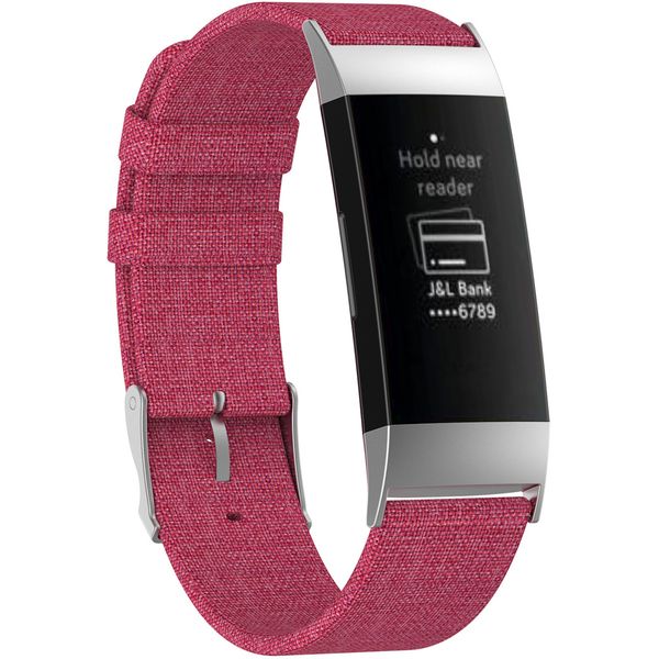 imoshion Nylon-Armband Fitbit Charge 3/4 - Rosa