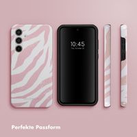 Selencia Vivid Back Cover Samsung Galaxy A55 - Colorful Zebra Old Pink