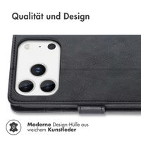 imoshion Luxuriöse Klapphülle Apple iPhone 17 Pro - Schwarz