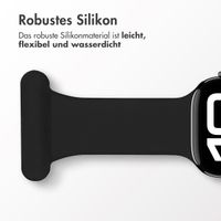 imoshion Pflegekräfte Silikonarmband für das  Apple Watch Series 1 t/m 9 / SE (38/40/41 mm) | Series 10 / 11 (42 mm) - Schwarz
