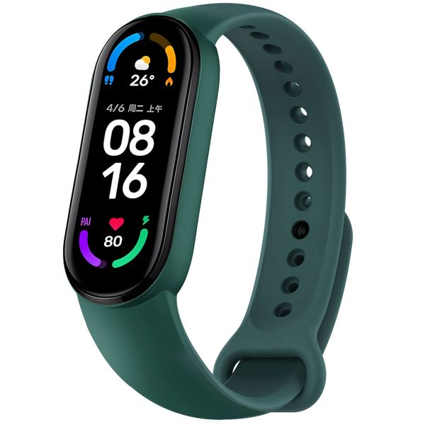 imoshion Silikonarmband für das Xiaomi Mi Band 5 / 6 - Dunkelgrün