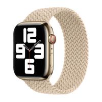 Apple Geflochtenes Solo Loop für das  Apple Watch | 44/45/46/49 mm - Größe 6 - Beige