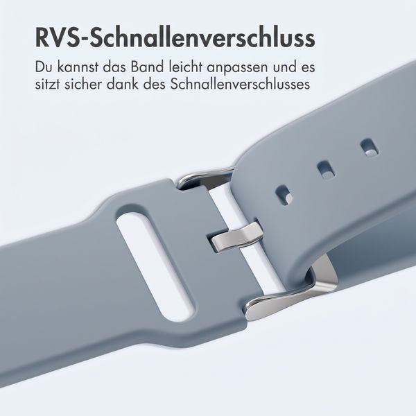imoshion AirTag Kinderarmband - Halter für Apple AirTag - One Size - Grayish Blue