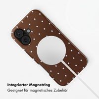 Selencia Vivid Rückabdeckung mit MagSafe Apple iPhone 17 - Happy Dots Chocolate