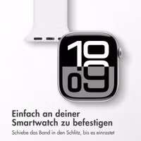imoshion Pflegekräfte Silikonarmband für das  Apple Watch Series 1 t/m 9 / SE (38/40/41 mm) | Series 10 / 11 (42 mm) - Weiß