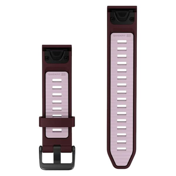 Garmin QuickFit® Silikonarmband -   Garmin QuickFit® 20 mm Anschluss - Dark Cherry / Dust Rose