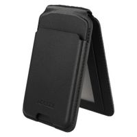 Accezz Magnetische Leder-Wallet mit Standfunktion - Geeignet für Apple Find My - Onyx Black