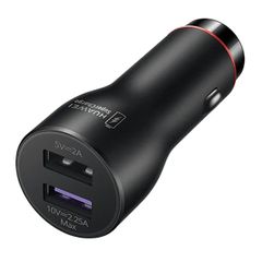 Huawei Originaler Auto-Ladegerät mit USB-C-Kabel - Auto-Ladegerät - 2x USB-A-Port + USB-C-zu-A-Kabel - 22,5 Watt