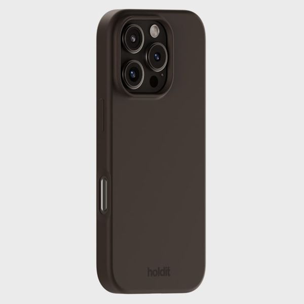 Holdit Silicone Case für das Apple iPhone 16 Pro - Chocolate