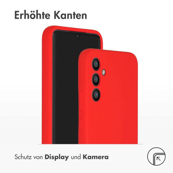 Accezz Liquid Silikoncase für das Samsung Galaxy A34 (5G) - Rot