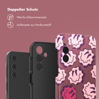 Selencia Vivid Backcover Samsung Galaxy A15 (5G/4G) - Wavy Smiley Pink