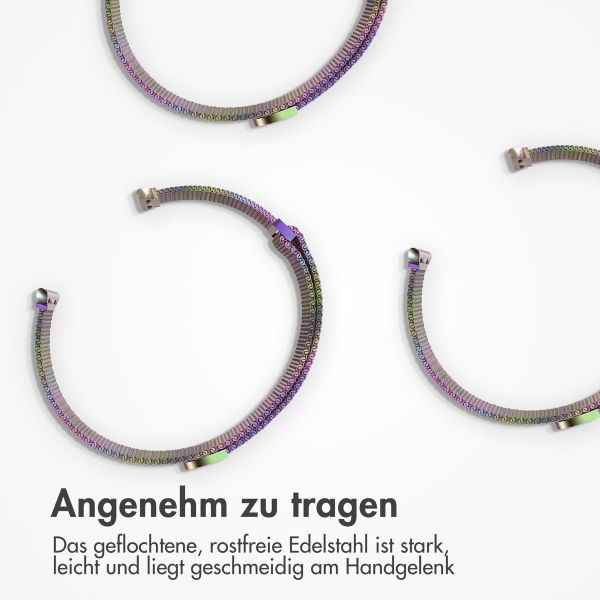 imoshion Mailändische Magnetarmband für die Apple Watch Series 1 bis 9 / SE (38/40/41 mm) | Series 10 (42 mm) - Größe M - Galaxy