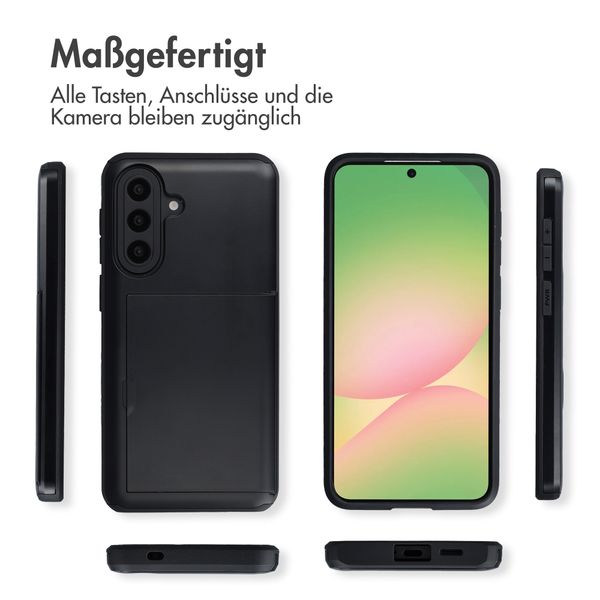 imoshion Backcover mit Kartenfach Samsung Galaxy A57 (5G) - Schwarz
