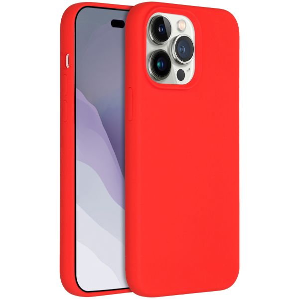 Accezz Liquid Silikoncase mit MagSafe für das iPhone 14 Pro Max - Rot