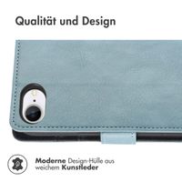 imoshion Luxuriöse Klapphülle für das iPhone SE 4 - Hellblau