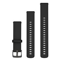 Garmin Silikonarmband -   Garmin 18 mm Anschluss - Black / Slate