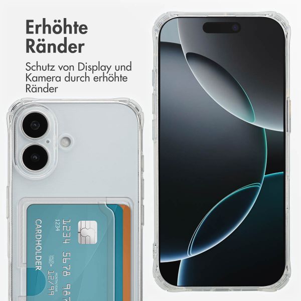 imoshion Soft Case Back Cover mit Kartenhalter Apple iPhone 17 - Transparent