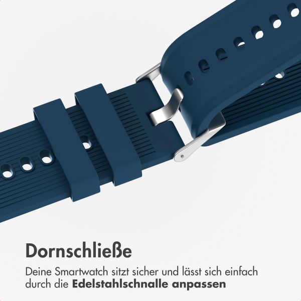 imoshion Silikonband für das OnePlus Watch 3 / 2 / 2R / Oppo Watch X2 / X - Dunkelblau
