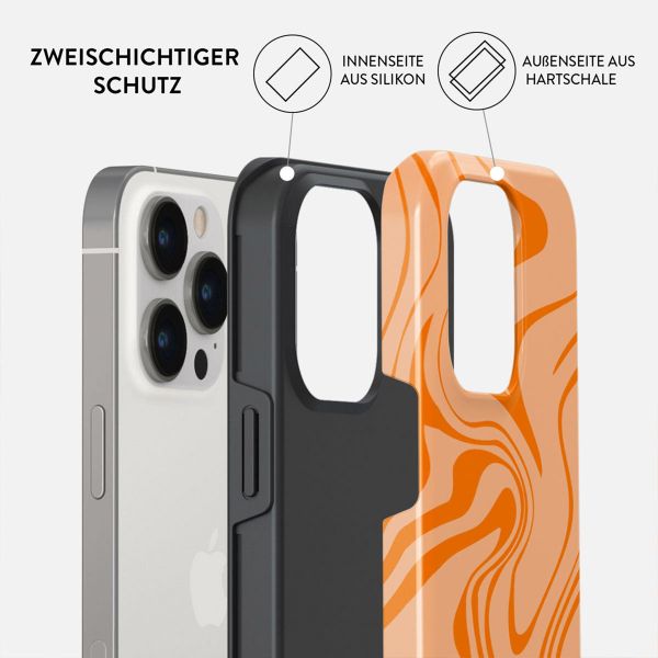 Burga Tough Back Cover für das iPhone 15 Pro - High Vibrations