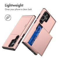 imoshion Backcover mit Kartenfach Samsung Galaxy S24 Ultra - Rosé gold