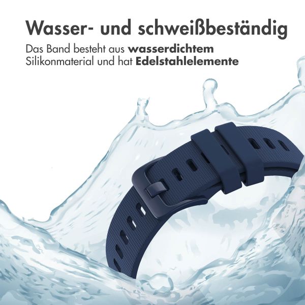imoshion Sport-Silikonarmband mit Schnalle für das Samsung Galaxy Watch 7 40/44 mm - Dunkelblau