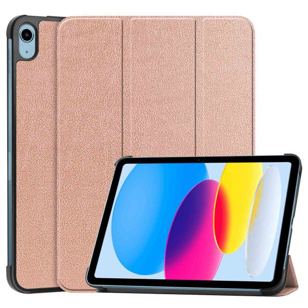 imoshion Trifold Klapphülle für das iPad 10 (2022) 10.9 Zoll - Rose Gold