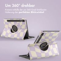 imoshion 360° drehbare Design Klapphülle für das Samsung Galaxy Tab S9 FE - Dancing Cubes